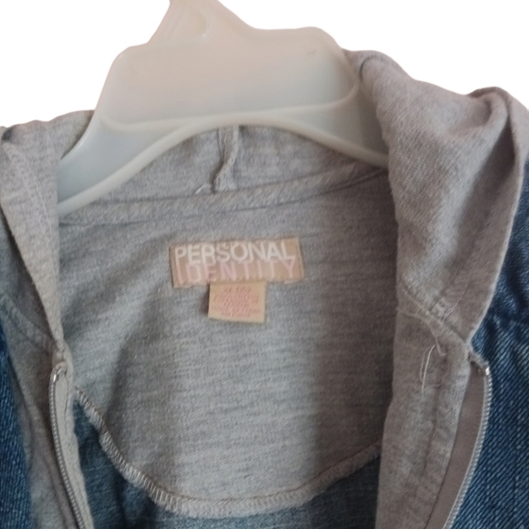 Personal Identity 100% Cotton Hoodie Denim Jacket - Picture 4 of 7